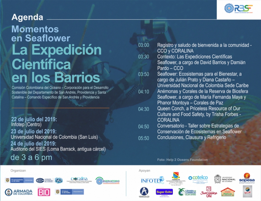 Momentos en Seaflower, La Expedición  Científica en los Barrios